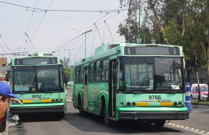 STE MASA Mitsubishi trolleybus 9852 & 9766